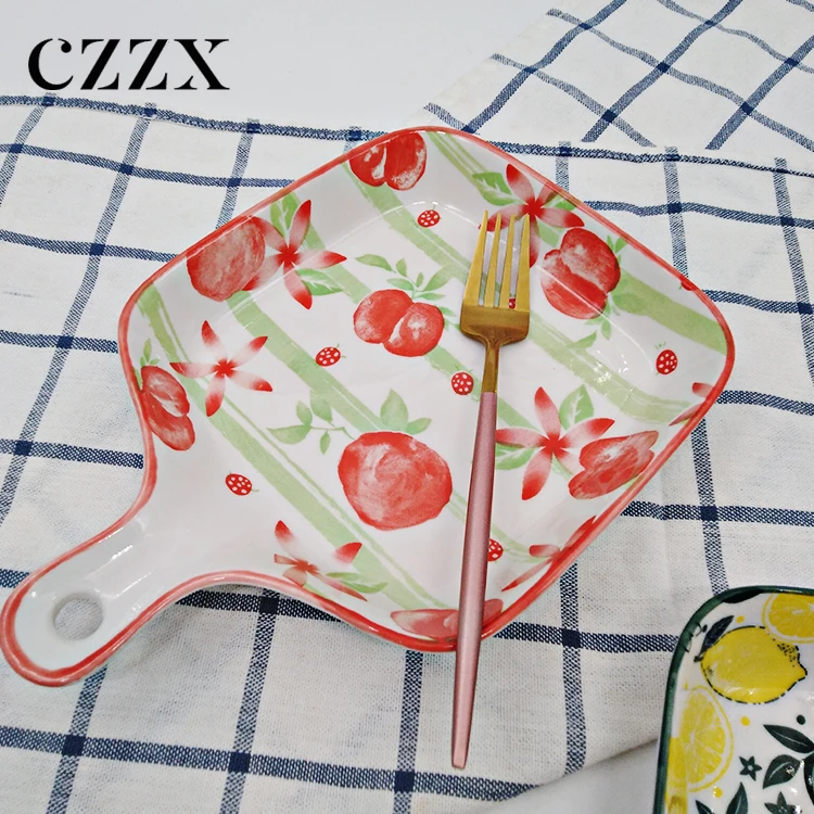 Ceramic porcelain hand-painted bakeware for cereal,salad,pasta or rice with lot of assorted designs, microwave & dishwasher safe