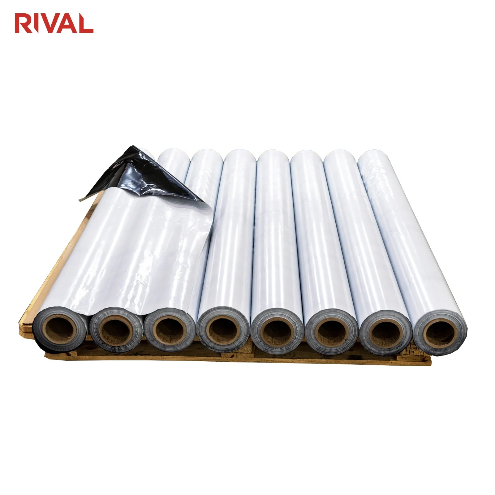 5.5mil 6mil 8mil Thick Polyethylene Panda Film Black White 10 x 100 Plastic Sheeting Roll for Greenhouse Silage Cover Film