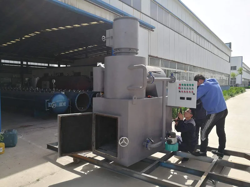 
Small scale solid waste burning electrical medical incinerator 