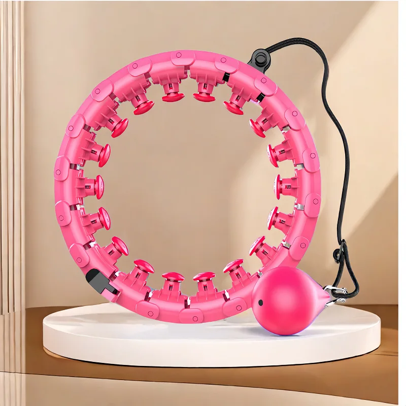 Smart weighted adults Adjustable Hoola hoop reduce abdomen removable  hoola ring no waist injury intelligent counting