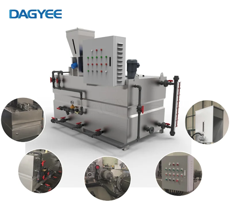Automatic Powder Dosing Machine Mixing Polymer Liquid Flocculant PVC Polymer Make Down System