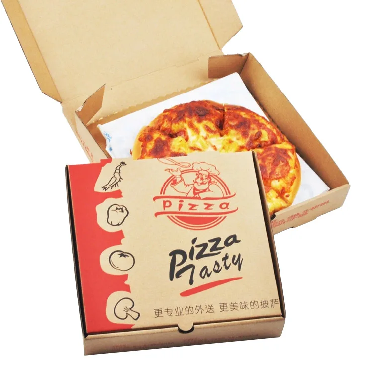 Wholesale 33 35 Cm 30 40 9 Inch Burger Package Carton Supplier Custom Design Printed Packing Bulk Cheap Pizza Boxes With Logo