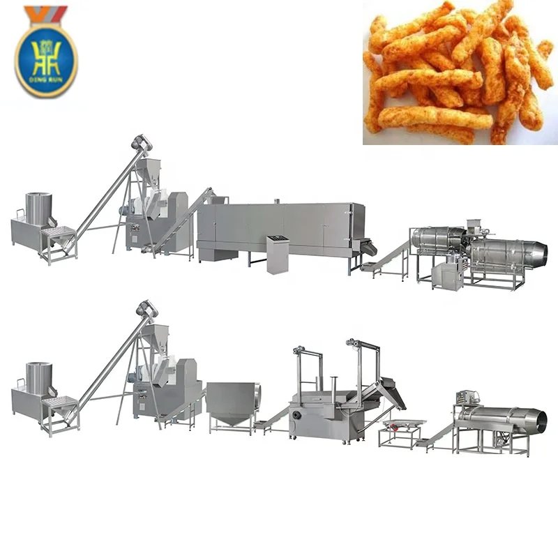 fried nik naks corn chips snacks making niknaks processing line suppliers automatic cheetos production machine