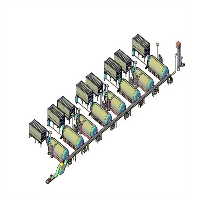 Пластиковая пиролизная установка для печи с конвейерной лентой 10