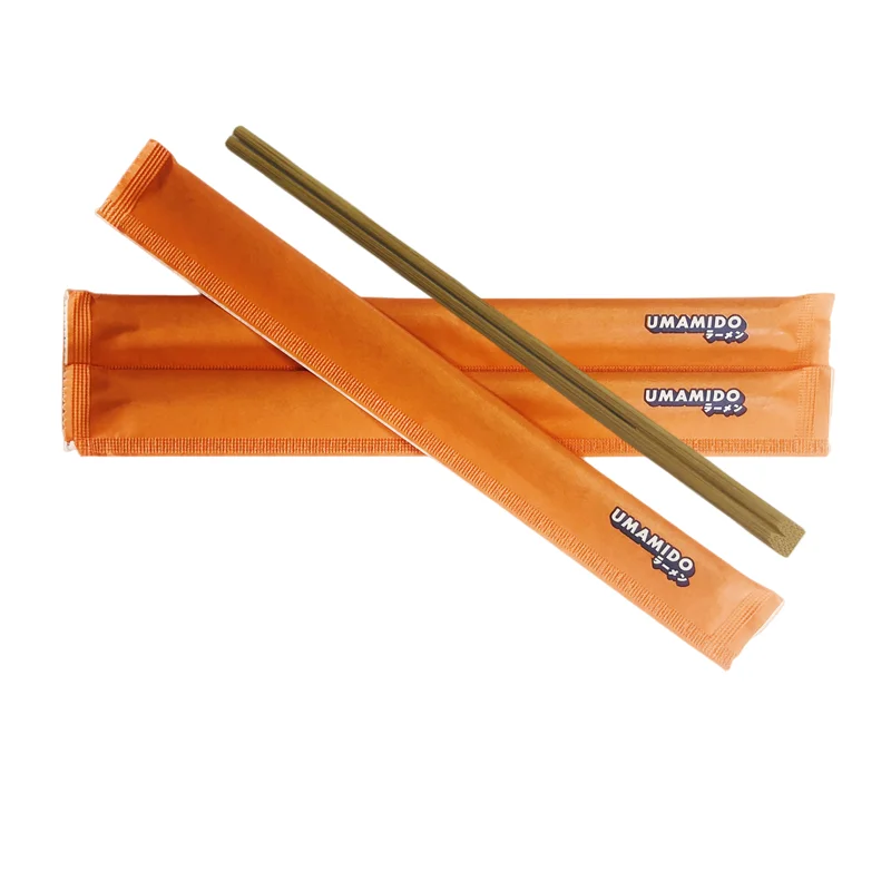 Professional factory Customize Disposable Full Closed PE Coated paper packed Bamboo Chopsticks