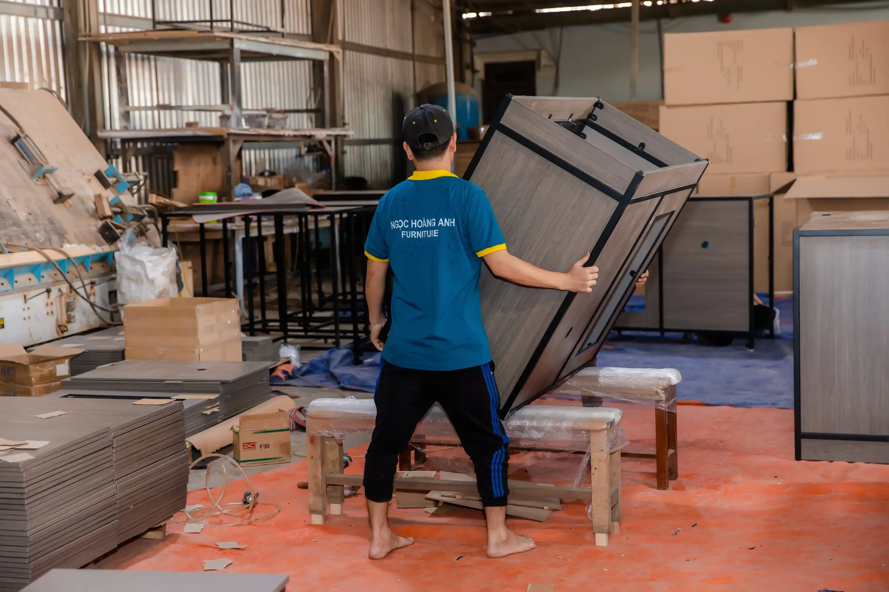 Hotel bedroom furniture king and queen size for 5 star hotel project - Ngoc Hoang Anh hotel furniture factory in Vietnam