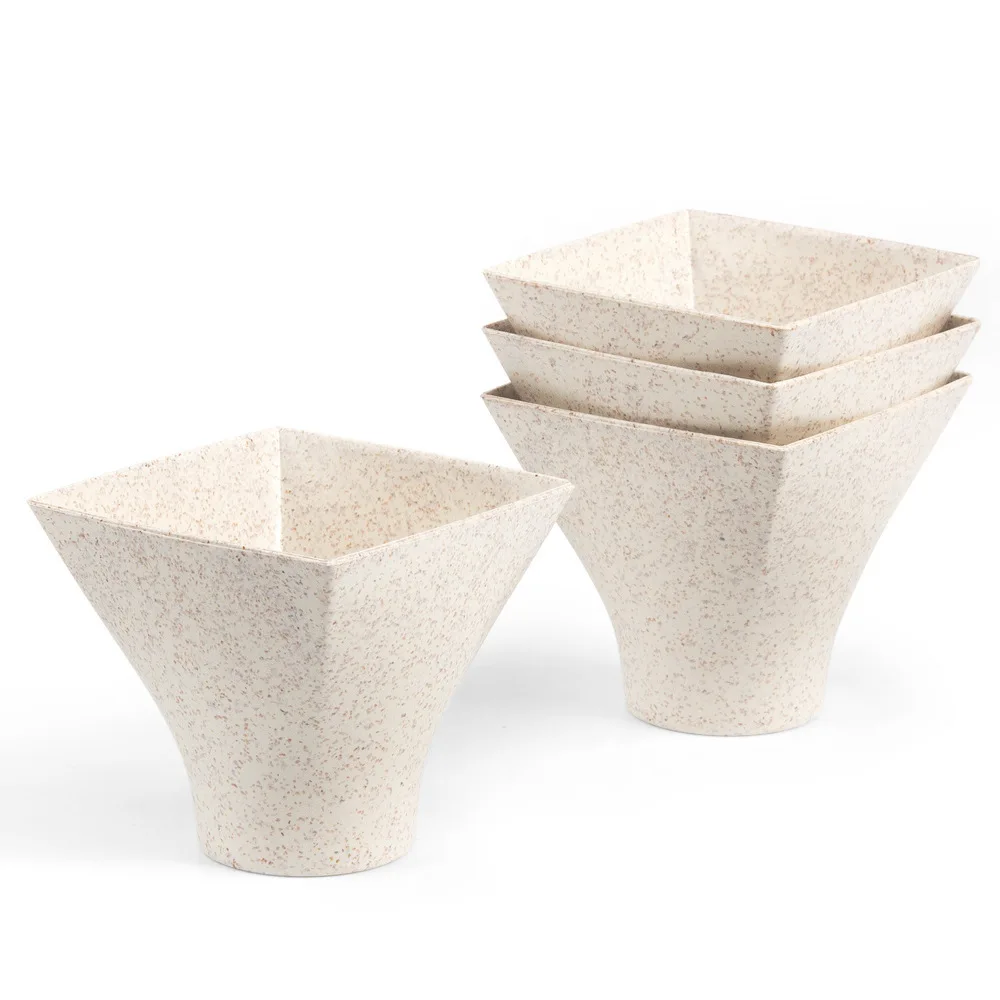 Degradable 75 ml 2.5 oz square round bottom cake dessert mousse cup