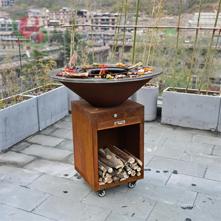 Heavy-Duty charcoal bbq grill bbq table barbeque grill outdoor for camping