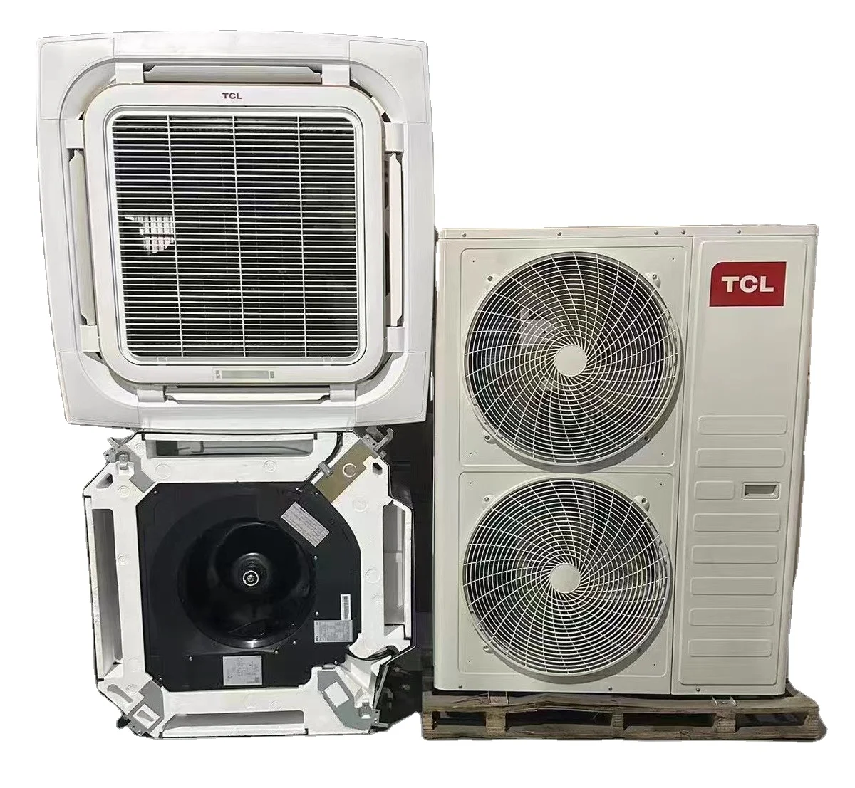 Ceiling Mounted  220-380V 27000btu 48000btu Cooling Ceiling Cassette Central AC Split Air Conditioner Room for Hotel home use