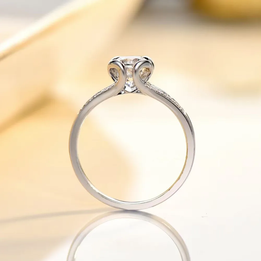 
Aimgal Jewelry 18-karat Platinum D0.5ct d0.17ct diamond ring Custom wedding ring 