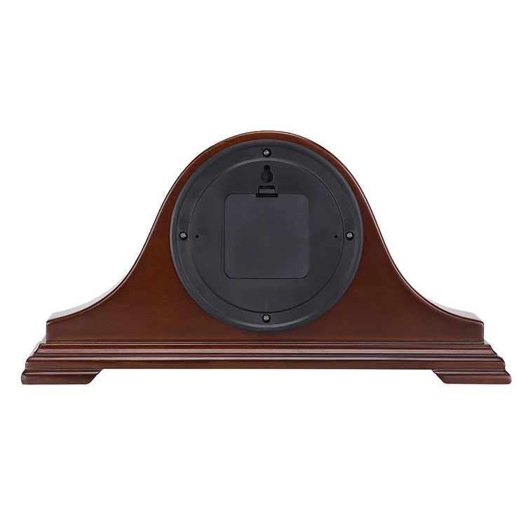 
Home living room classic table clock wood mute scanning craft wooden clock 