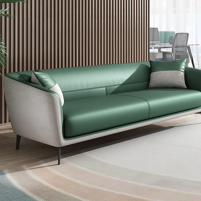 Hot Selling Leather Office Sofa Sets Modern Sectional Sofa Latest Design Office Sofa Set