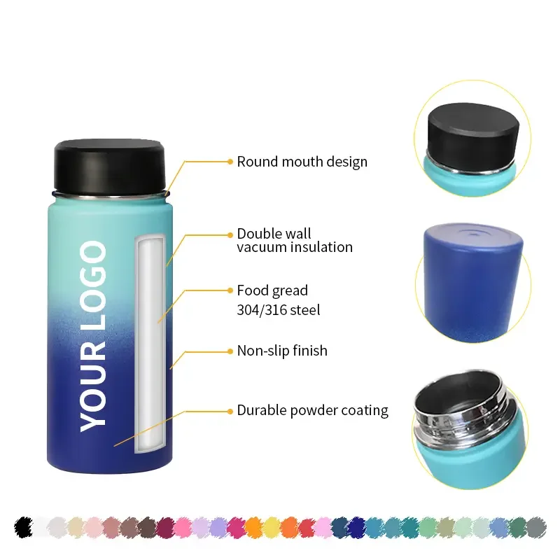 20oz Sublimation blank stainless steel vacuum insulated sublimation straight tumbler sport water bottle with screw lid