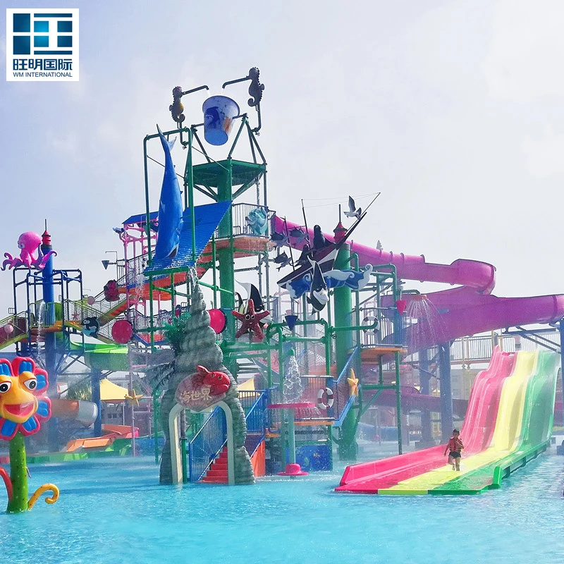 Water Park Kid Water Games Swimming Pool Rides Spiral Slide for Children