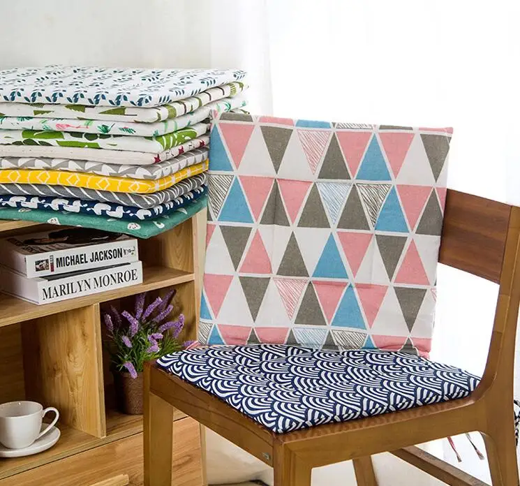 Sweet Home Collection Chair Cushion Foam Pads Square 40*40cm Seat Cushion Outdoor Bench Camping dormitory office chair pad