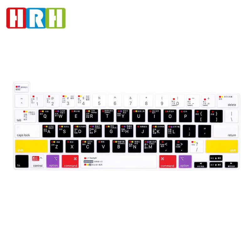 Силиконовый чехол для клавиатуры OME на китайском языке, чехол для MacBook Pro16 A2141 и Pro13 A2289 A2251, чехол для клавиатуры ноутбука, американская версия