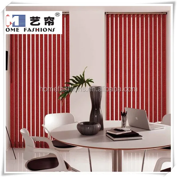 Yilian High Quality Motorized/electric Spacer Vertical Blind/blinds Fabric for Home Office Hotel Blinds Vertical Pattern Support