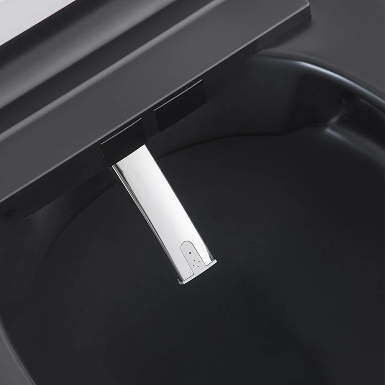 HEGII new design wall hang wc toilet bowl set ceramic electronic automatic bidet intelligent wall hung matt black smart toilet