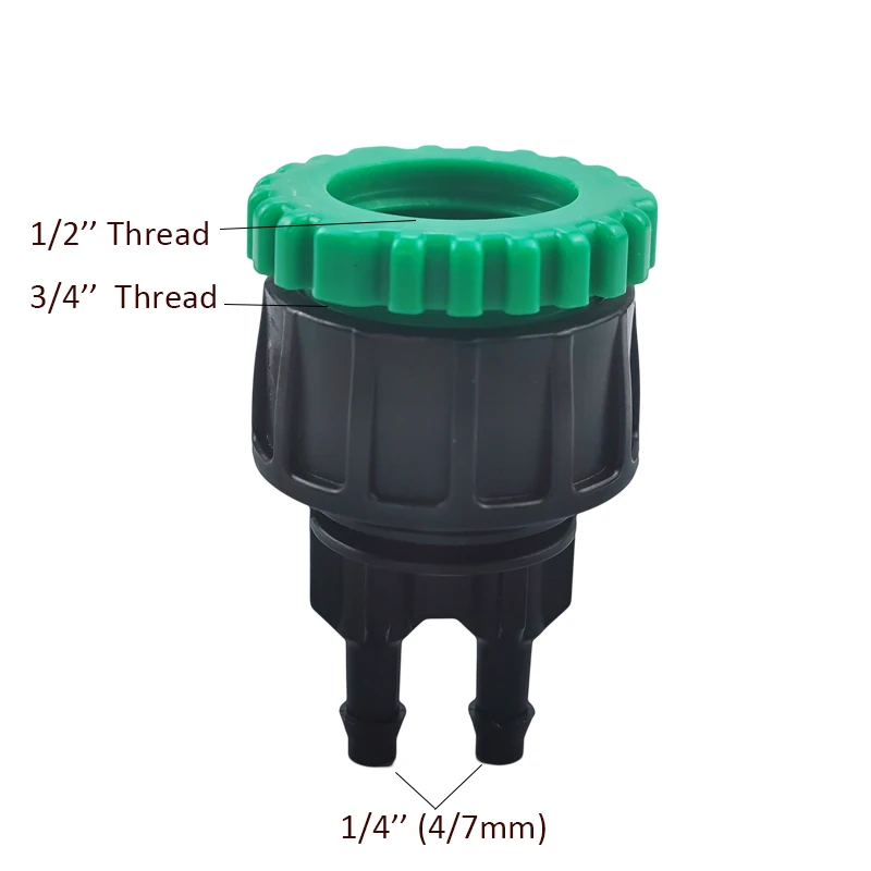 4/7 mm soft hose irrigation pipe fittings accessories mist sprayer direct connectors joint barded couplings tee pipe connector