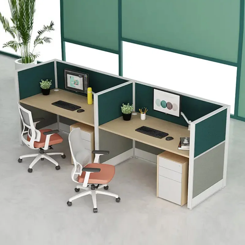 Modern 8-Person Modular Office Partition Workstation 2-6 Seat Online Desk with Iron and MFC Furniture