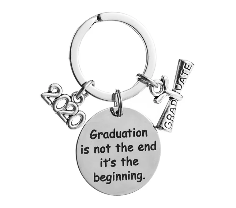 Factory Price  My Story is Just Beginning Encouragement Graduation Gift 2020  Metal Keychain for Promotion