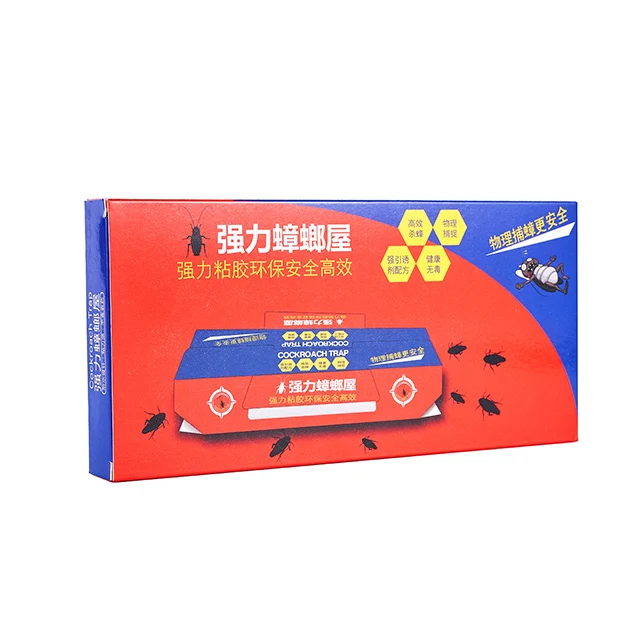 Factory Customized pesticide-free large size home insect cockroaches glue repeller killer trap for cockroach