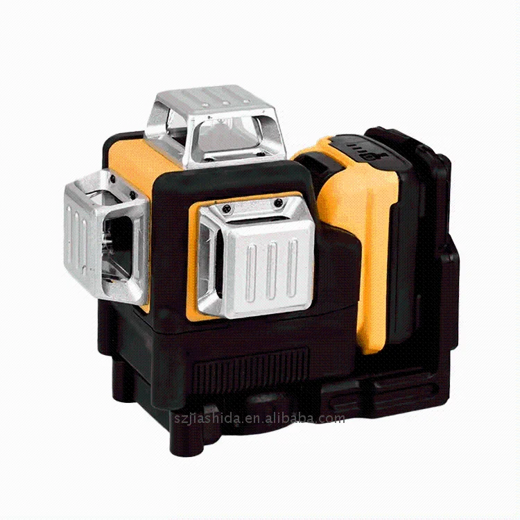 High Accuracy Infrared Ray Self-Leveling 360 degree Horizontal Vertical 12 Lines Green Laser Level Meter With Batteries