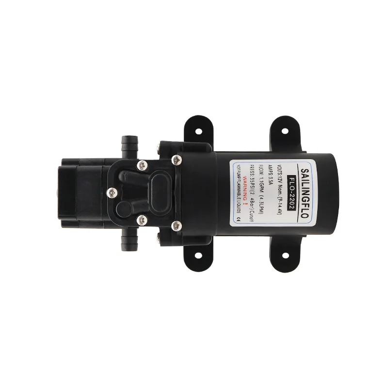 SAILINGFLO 12V 4.3LPM Mini Electric Caravan Diaphragm Pump Outdoor Pump