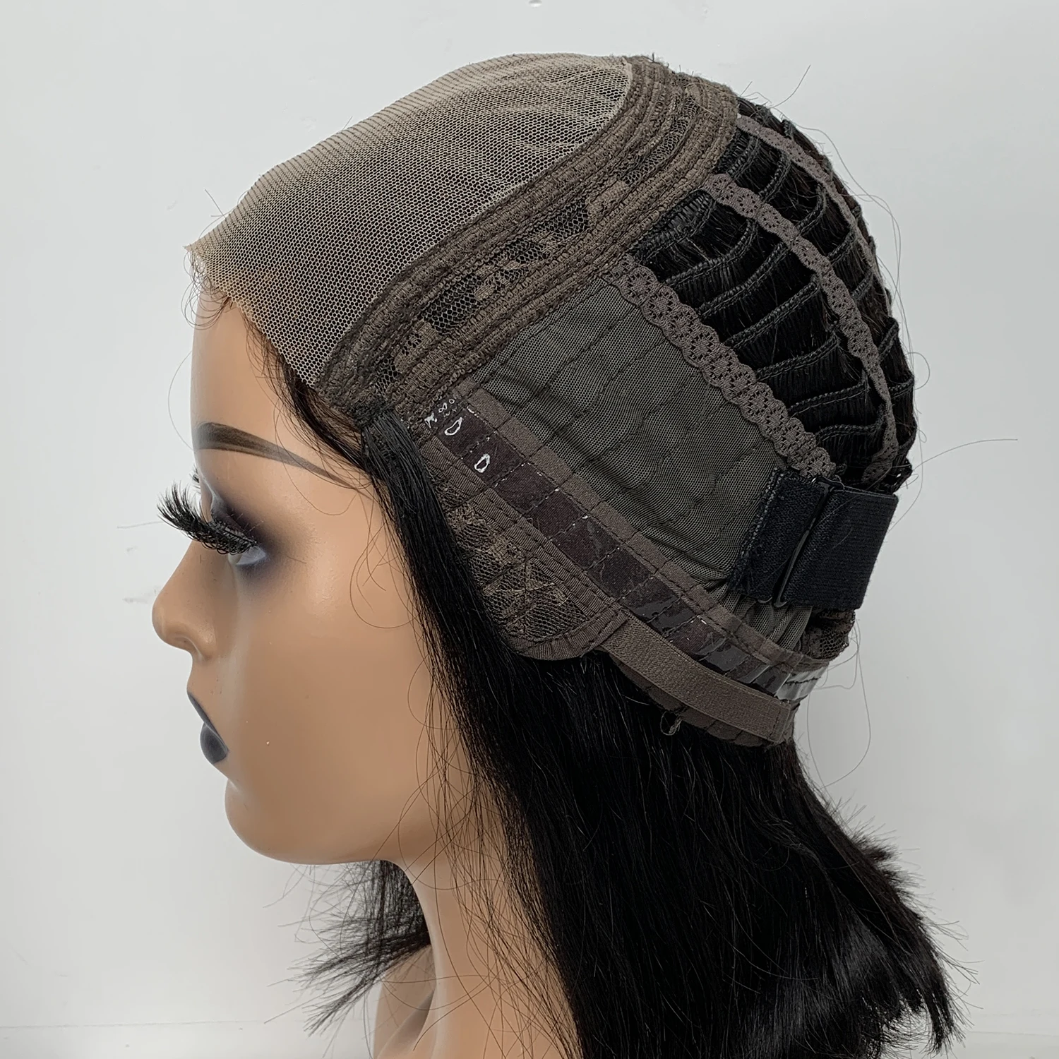 GLUELESS front lace wig , PRE PLUCKED HAIR LINE, wholesale silk straight hair wig for hair vendors