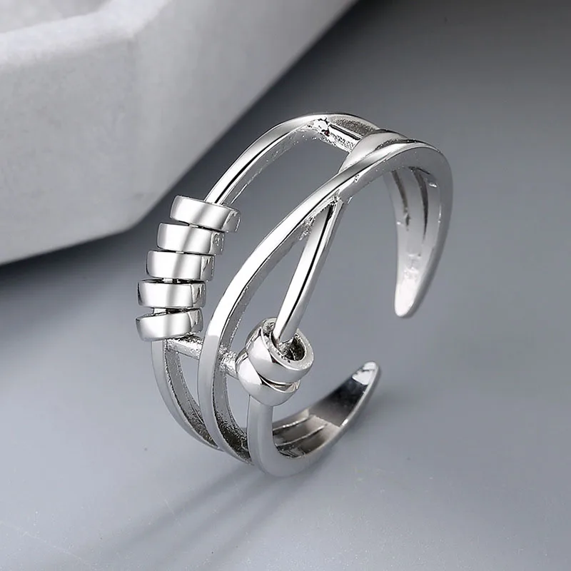 Hot Selling Better Quality Anti Anxiety Rings Fidget Spinner Band Unisex Adjustable Stacking Spinning Ring
