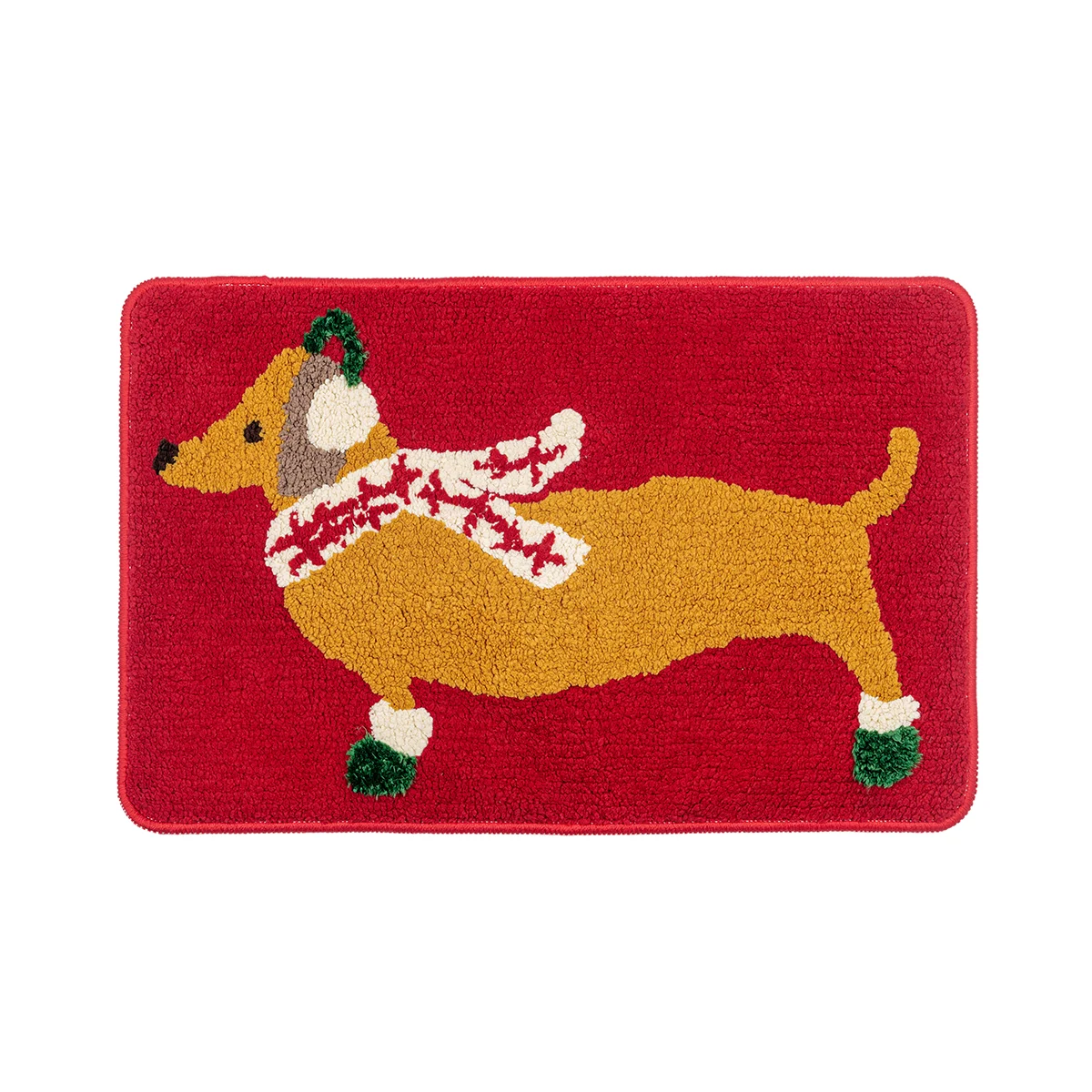 DADA home baby mat for kids tpe backing waterproof non slip pvc red bath mat with print