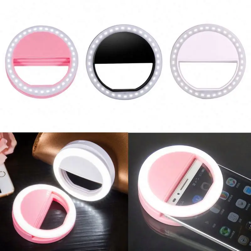 Fashion Phone PC Selfie Lights Factory Supply Live Strm Flash Fill Light 36 LEDS Lunous Ring Clip Lens Ring Selfie Lights