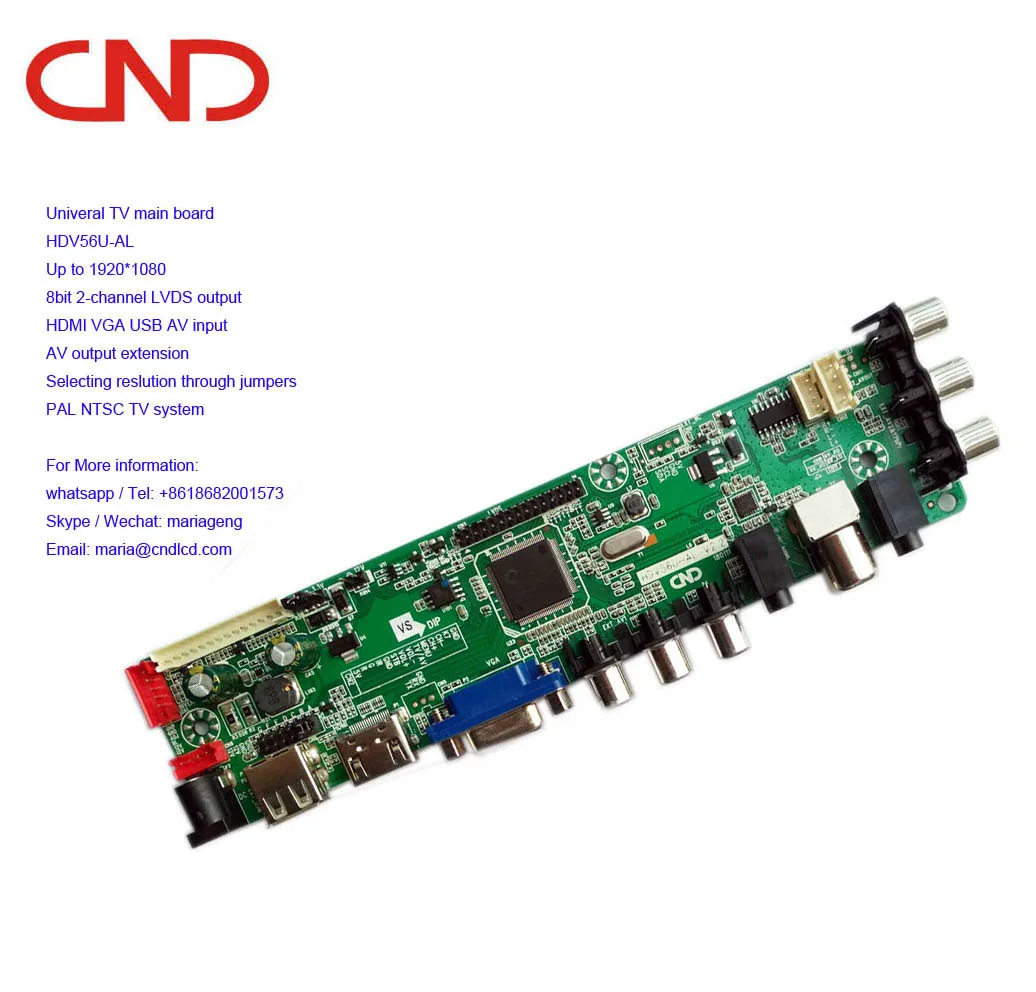  HDV56U-AS DS-V56 HDV56U-AL Universal 2AV PAL NTSC 1080P LED TV запасные части основной контроллер материнская тюнер карта