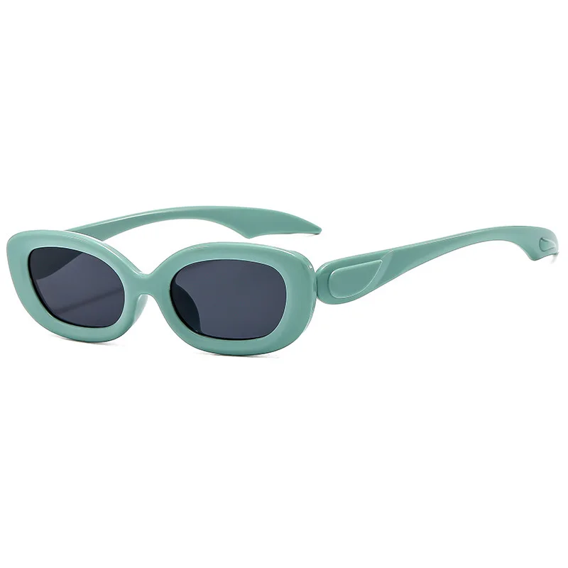3764 Cool Futuristic Black 2024 Sunglasses Women Brand Luxury Sun Glasses Vintage Uv400 Protection Small Frame Oval Sunglasses