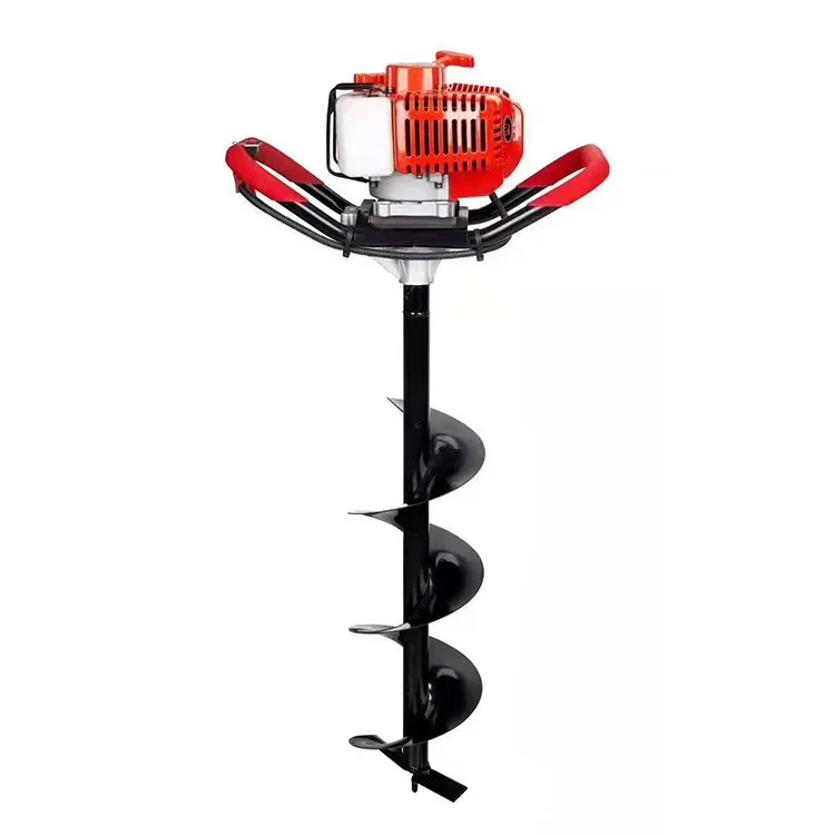 2-Stroke 63cc Earth Auger Earth Drill Ground Driller Earth Borer Post Hole Digger Ahoyador