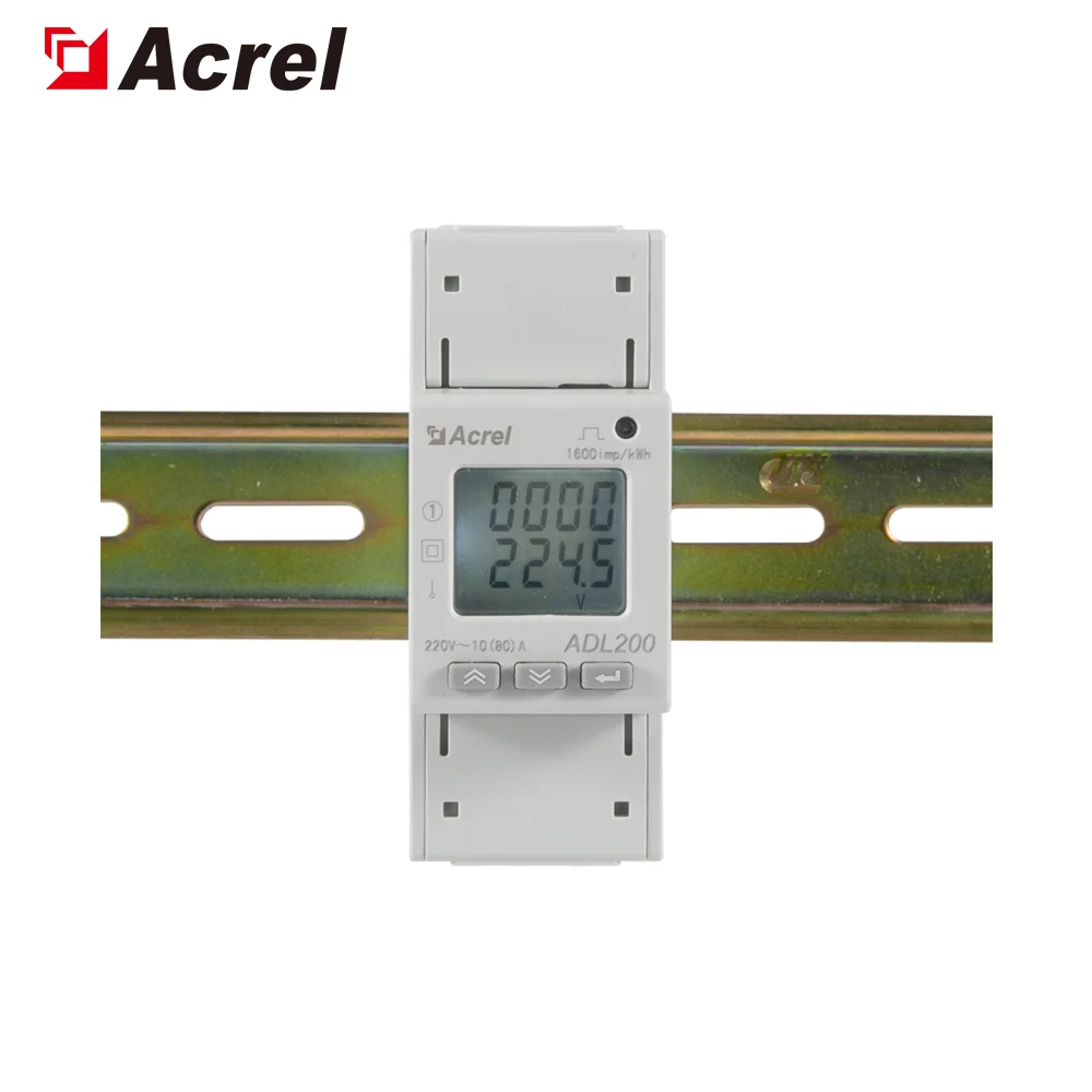 Однофазный счетчик энергии Acrel разъем DIN-рейка RS485 интерфейс Modbus RTU 10-80A без трансформатора