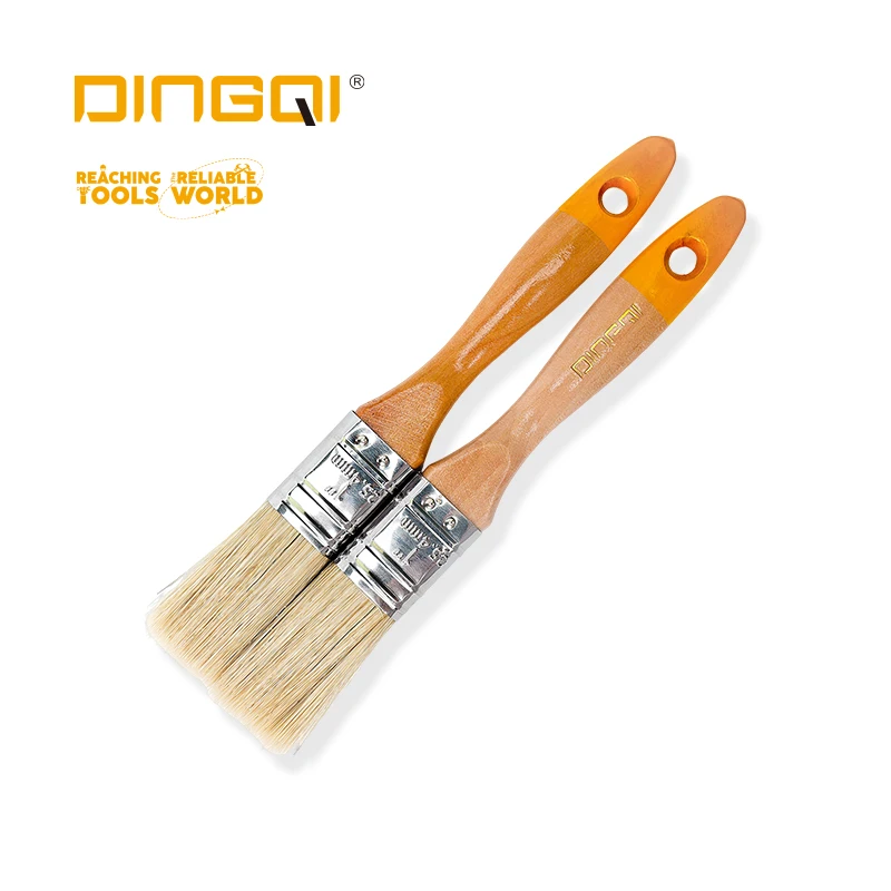 DINGQI High Quality Wooden Handle Paint Brush for Painting