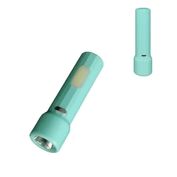 africa hotsale mini plastic 18650 battery Led torches with cob light for sell