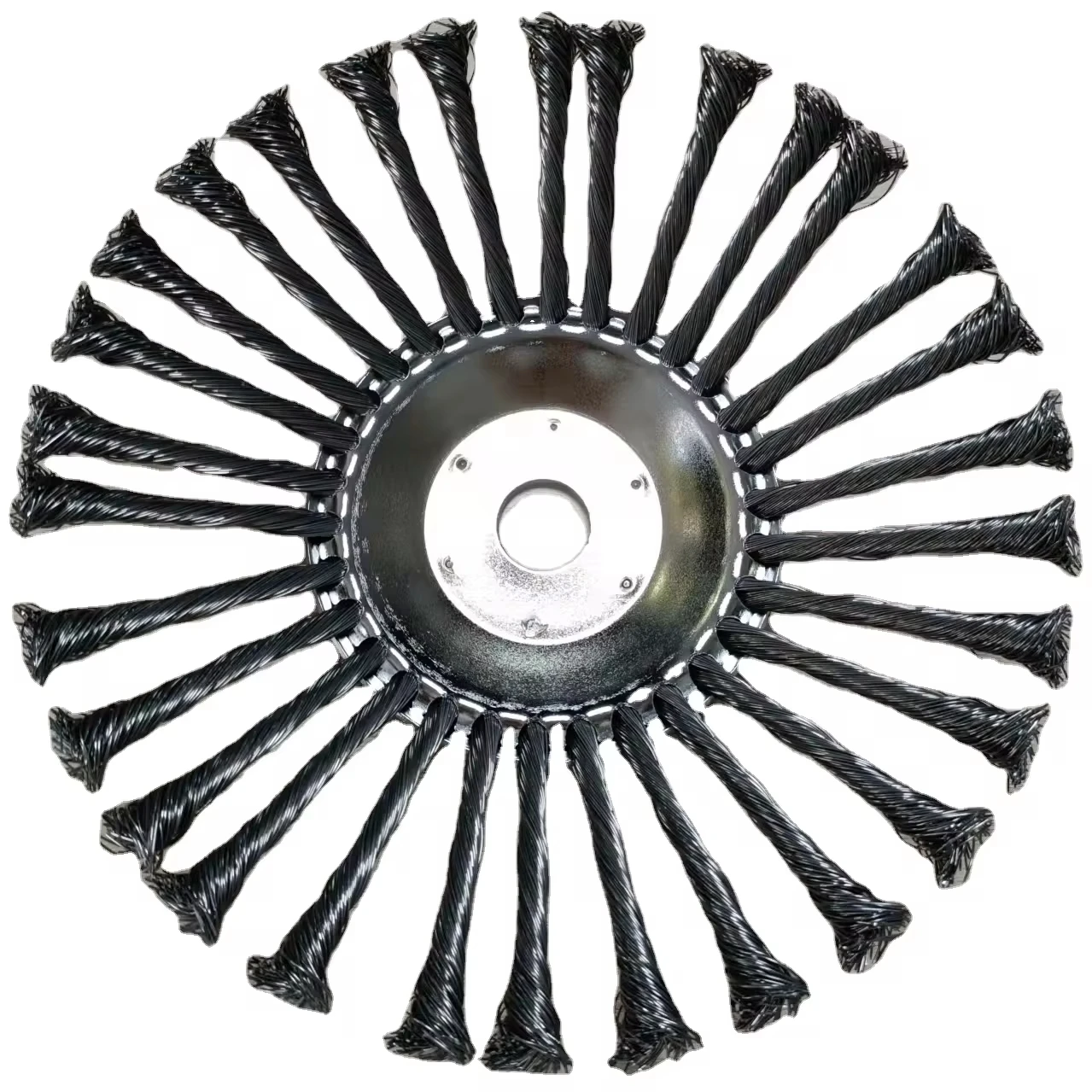 10 Inch New Design Grass Trimming Tools Steel Wire Wheel Blade Wholesale Unbreakable Steel Wire Brush Trimmer Head