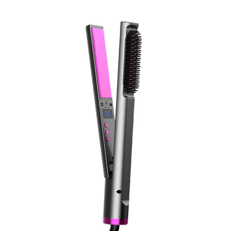 3-in-1 Portable Professional Curler Comb Straight Hair Care Electric Brush