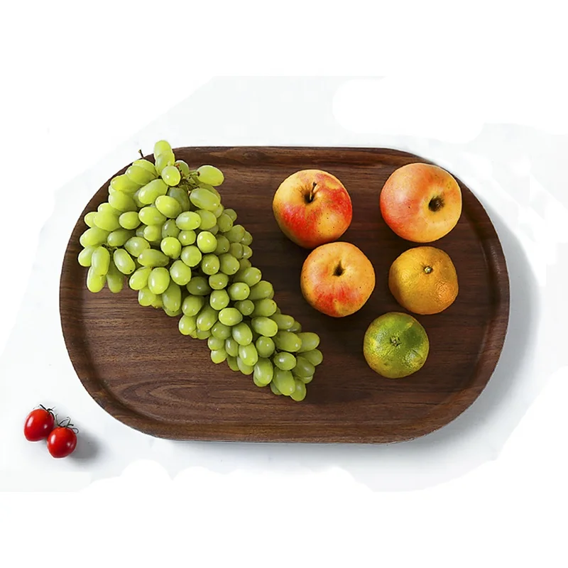 
Factory eco friendly not unbreakable wood fiber dishwasher safe portable hotel home bar club restaurant food fruit serving tray 