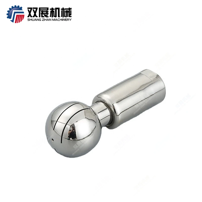 Sanitary Stainless Steel 360 Degree Interior Threaded Rotating CIP Spray Cleaning Nozzle Ball