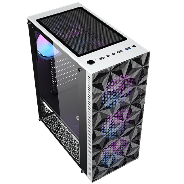 Hot Sale PC Gaming Computer Case Glass Side Panel Hardware CPU Casing Computer Cabinet Case