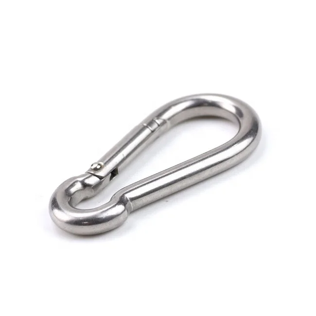 Stainless Steel 304 Safety Carabiner Snap Hook 5x50mm