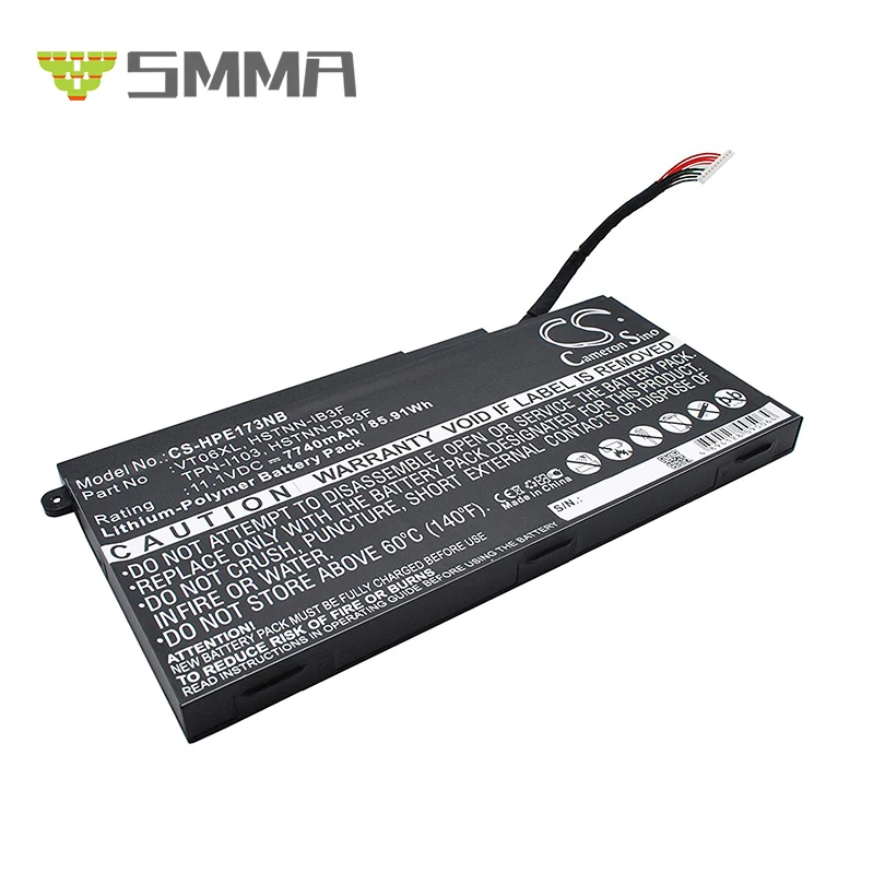 11.1V 86Wh VT06XL Replacement Battery for HP Envy 17-3000 17T-3000 Series TPN-I103 HSTNN-IB3F VT06 VT06086XL 657240-171