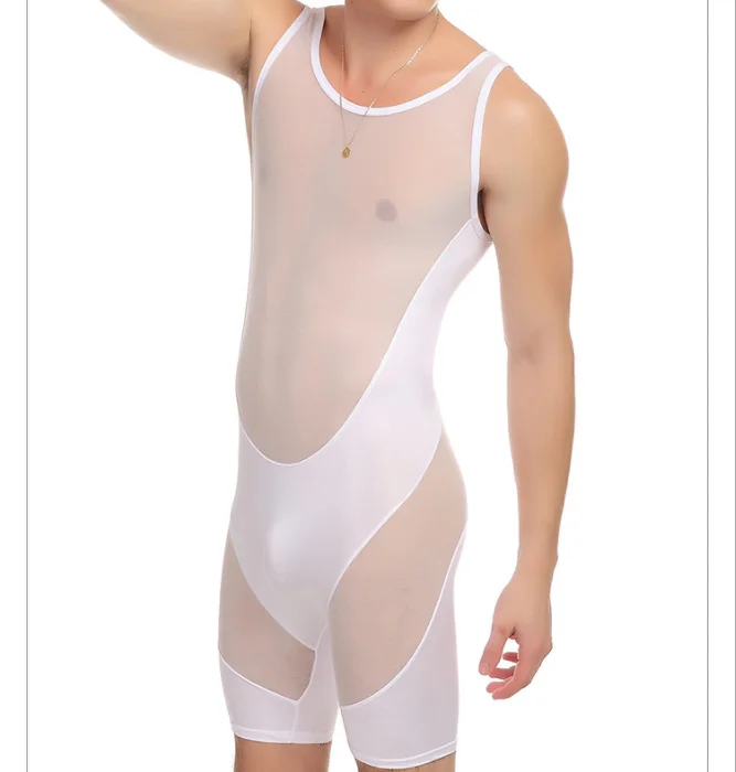 
Low MOQ Men Mesh Transparent Connection Underwear 