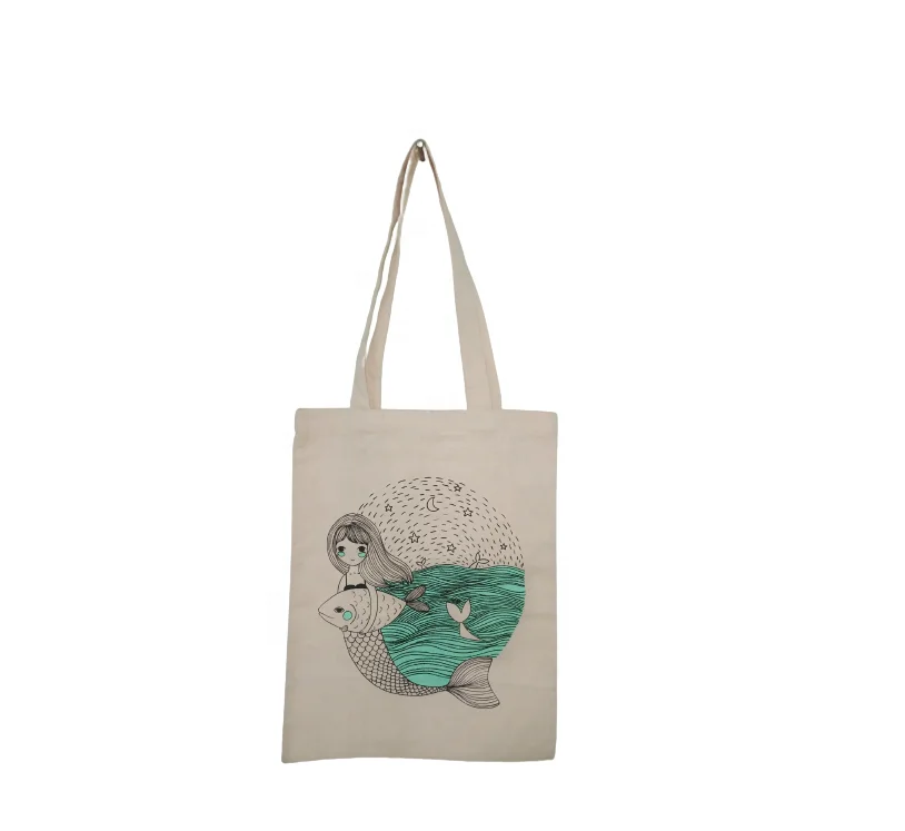 Vietnam factory eco friendly cotton canvas shopping bags high quality customized print