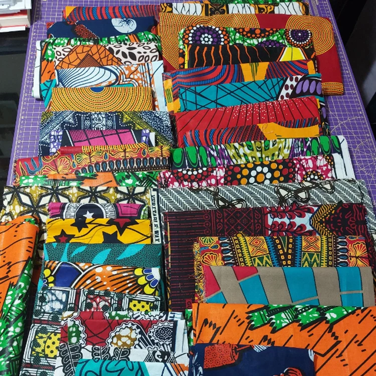 Custom designer original grand super pagne hollandais kente african soft cotton wax print ghana ankara african cotton fabric