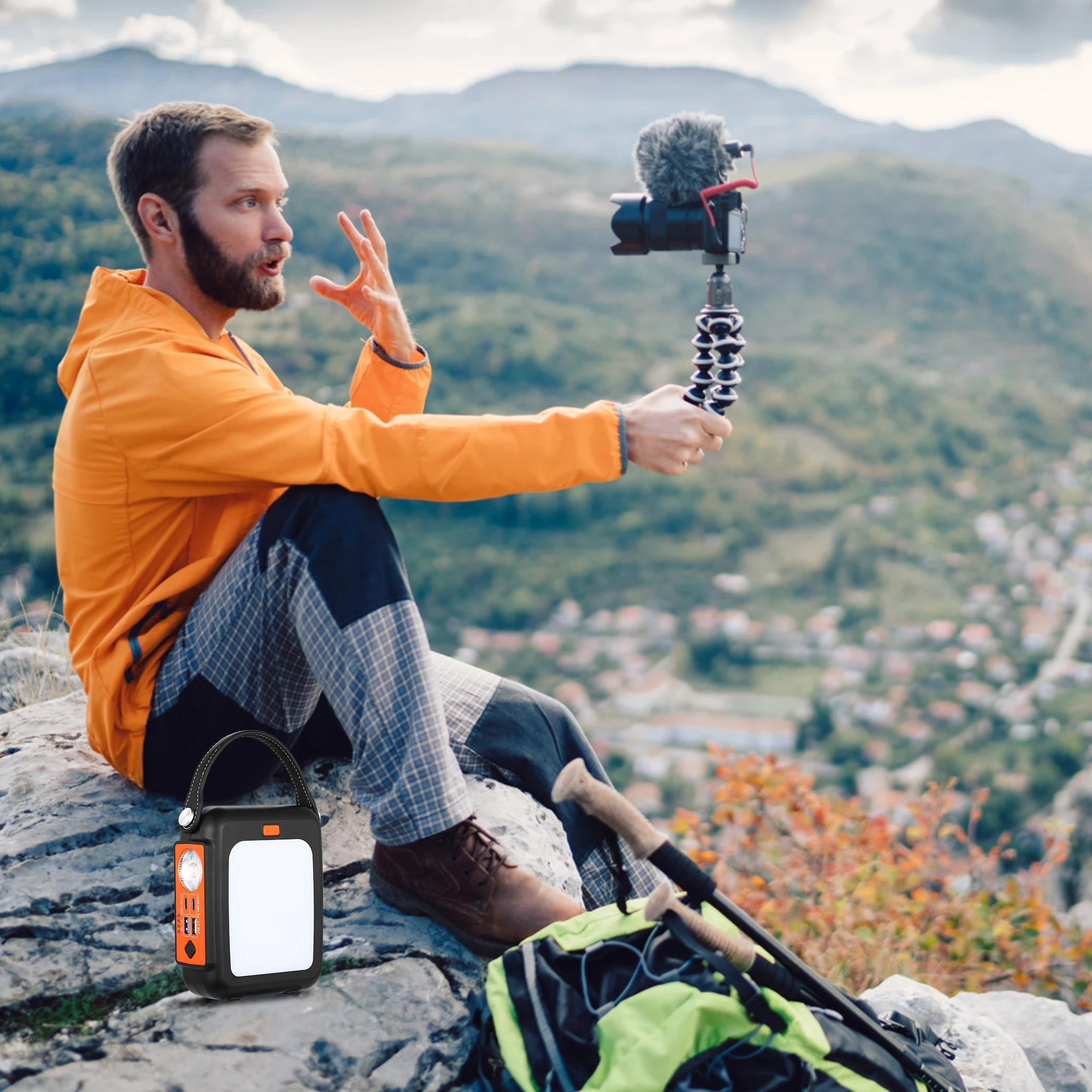 Портативное зарядное устройство Power Bank мощностью 100wСветодиодное осве