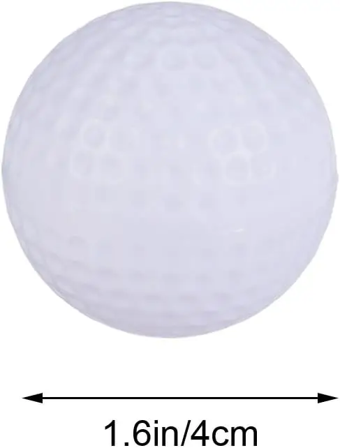 White plastic Hollow Practice Golf Balls for Beginner Indoor Outdoor Training